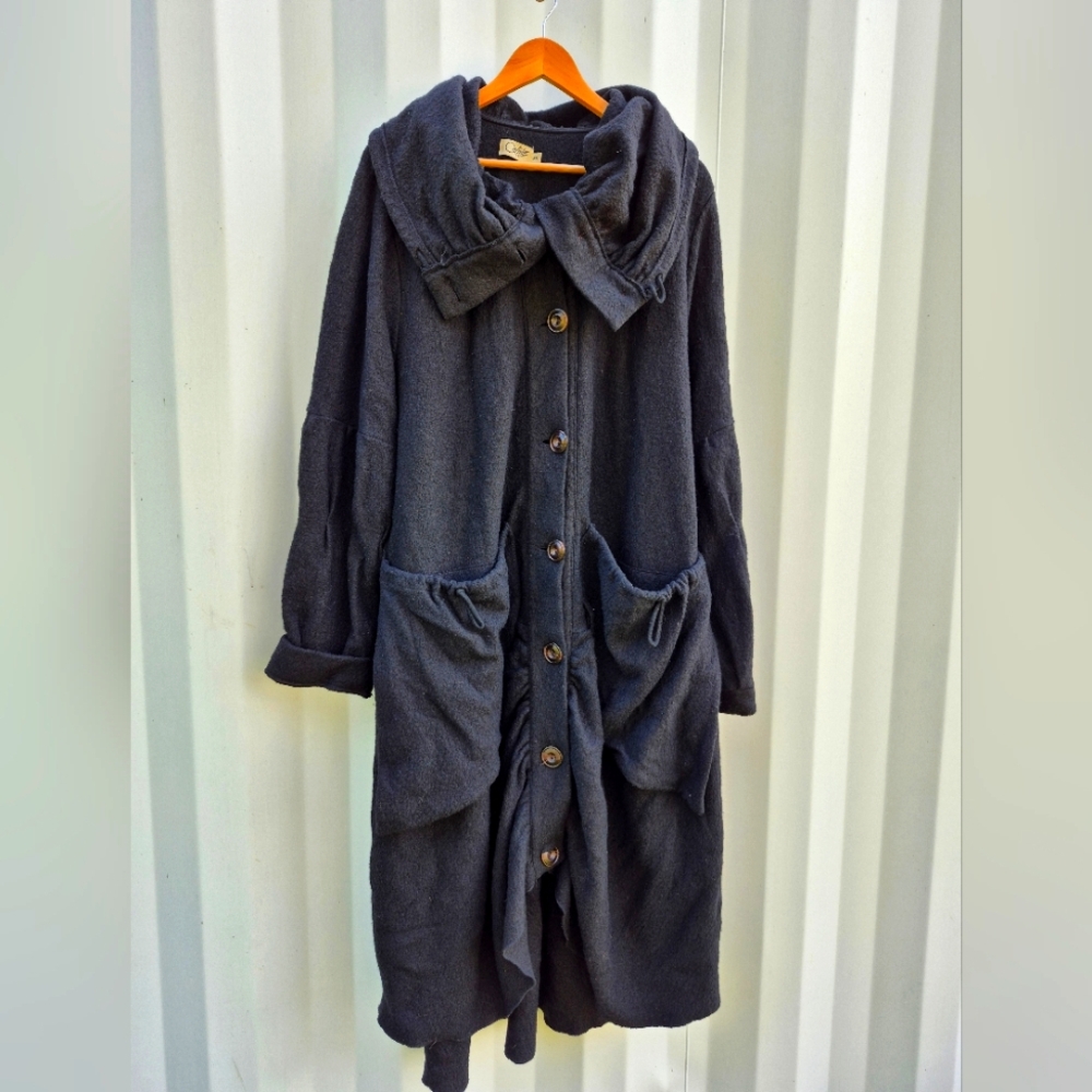Coline Wool And Viscose Oversized Jacket Size XXL